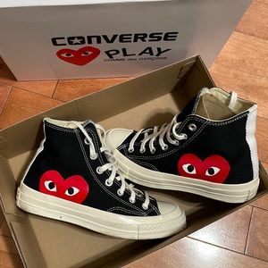 COMME DES GARÇONS SNEAKERS CONVERSE CHUCK TAYLOR HIGH TOP SNEAKERS size 7